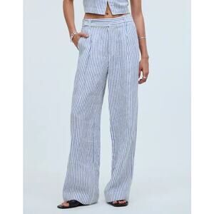 Madewell The Harlow Wide-Leg Pant in 100% Linen